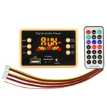 Car 12V Color Screen Audio MP3 Player Decoder Board FM Radio TF Card USB, with Bluetooth Function & Remote Control - Image 2