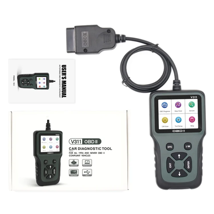 CRP2276_4.webp V311 OBD2 Scanner Color Screen Car Fault Detector 8 ~ 36V, Supports Chinese/English/French/German - Image 5
