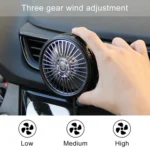 F203A Portable Car Air Outlet Electric Cooling Fan - Image 9