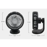 F203B Portable Car Air Outlet Sucker Electric Cooling Fan with Aromatherapy - Image 4