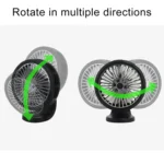 F203B Portable Car Air Outlet Sucker Electric Cooling Fan with Aromatherapy - Image 5