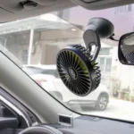 F402 Portable Car Center Console Sucker Electric Cooling Fan with Aromatherapy - Image 15