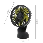 F402 Portable Car Center Console Sucker Electric Cooling Fan with Aromatherapy - Image 4