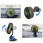F402 Portable Car Center Console Sucker Electric Cooling Fan with Aromatherapy - Image 6