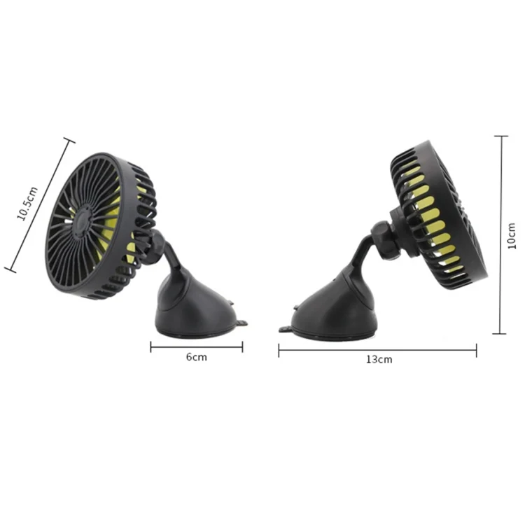 CRP2295_3.webp F403 Portable Car Center Console Sucker Electric Cooling Fan with Aromatherapy - Image 4