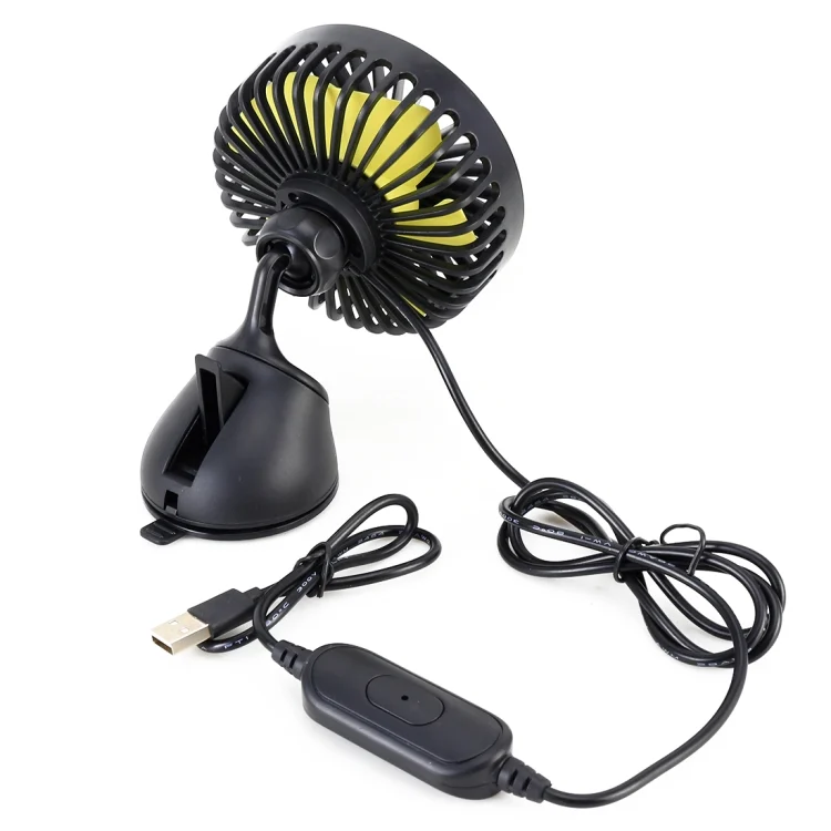 CRP2295_4.webp F403 Portable Car Center Console Sucker Electric Cooling Fan with Aromatherapy - Image 5