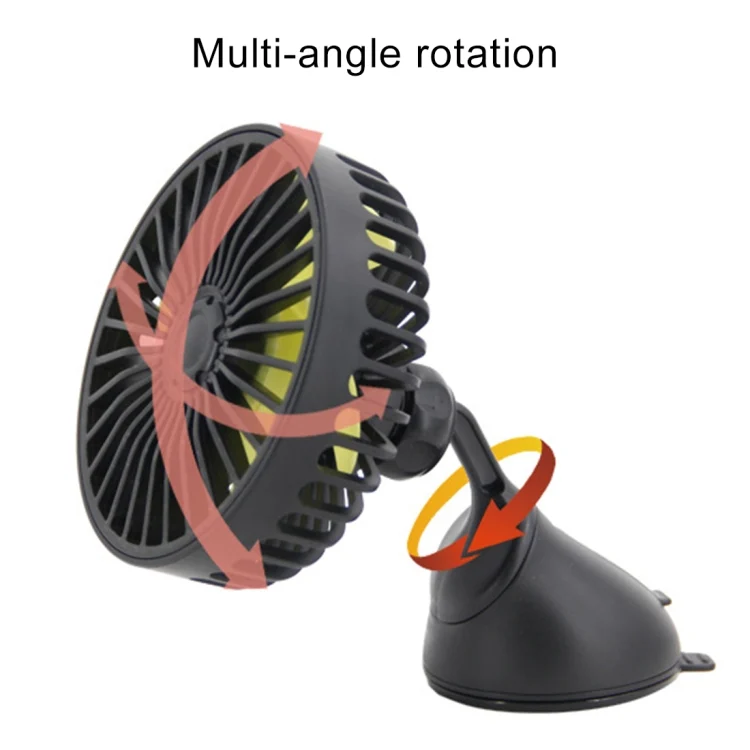 CRP2295_9.webp F403 Portable Car Center Console Sucker Electric Cooling Fan with Aromatherapy - Image 10