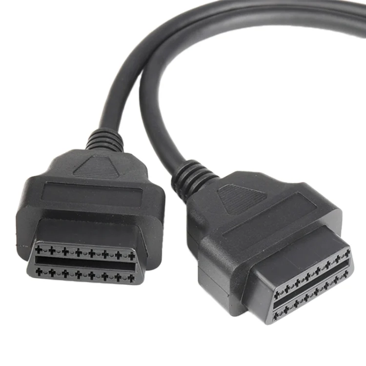 CRP2346_2.webp 16PIN Car L Shape 90 Degree Connect OBD Diagnostic Extended Cable OBD2 Male to Female Cable - Image 3