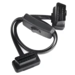 16PIN Car Ultra-thin OBD Diagnostic Extended Cable OBD2 Cable with Switch - Image 2