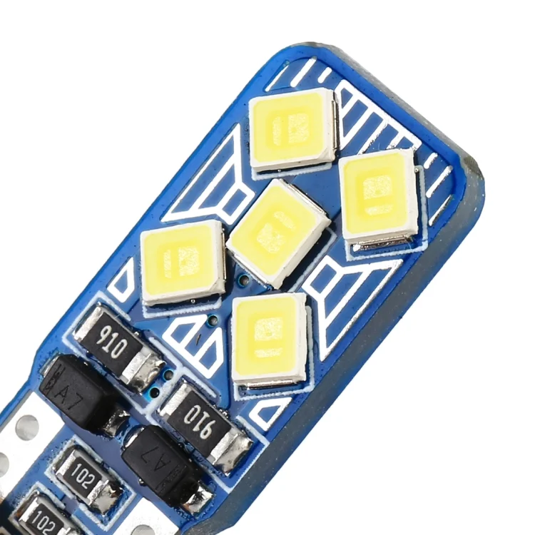CRP2359_4.webp 2 PCS T10 / W5W / 168 DC12V 1.8W 6000K 130LM 10LEDs SMD-2835 Car Reading Lamp Clearance Light, with Decoder - Image 5