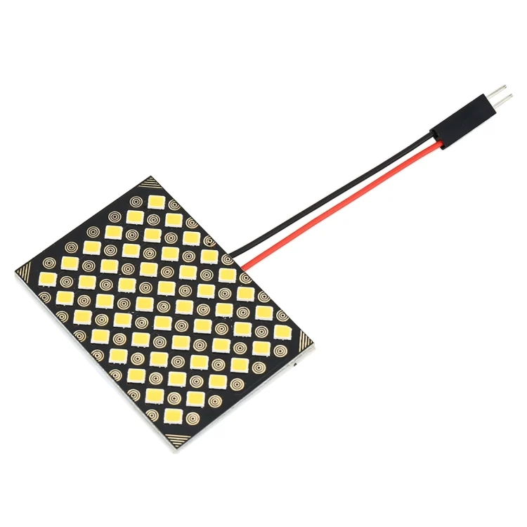 CRP2363_1.webp DC12V / 4W / 6000K / 240LM 48LEDs SMD-2835 Car Reading Lamp Dome Light - Image 2