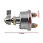 12V 125A Master Battery Disconnect Battery Switch Power Isolator Cut Off Kill Switch for UVT ATV Marine - Image 4