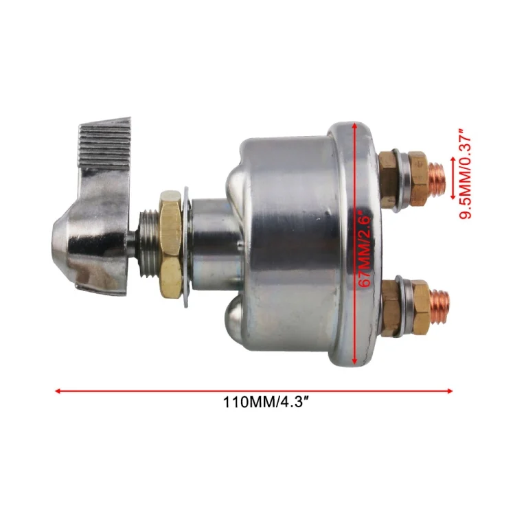 CRP2382_3.webp 12V 125A Master Battery Disconnect Battery Switch Power Isolator Cut Off Kill Switch for UVT ATV Marine - Image 4