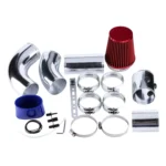76mm Universal Cold Air Filter Inlet Hose Air Intake Pipe Hose Modification Kit - Image 2