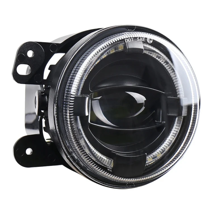 CRP2456_1.webp 2 PCS 4 inch Car LED Angel Eyes Spotlight Modified Fog Lights for Jeep Wrangler / Dodge / Chrysler PT Cruiser - Image 2