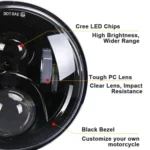 7 inch Round LED Motorcycle Headlight Modified Spotlight for Honda - Image 5