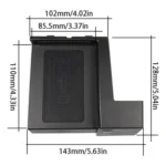 Car Qi Standard Wireless Charger 10W Quick Charging for 2015-2020 Mercedes-Benz C Class / GLC, Left Driving - Image 5