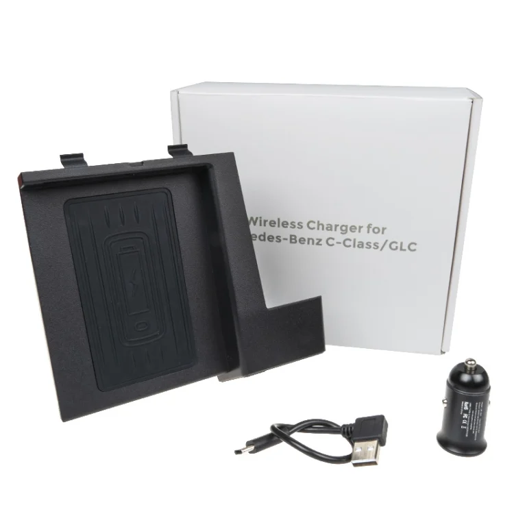 CRP2465_7.webp Car Qi Standard Wireless Charger 10W Quick Charging for 2015-2020 Mercedes-Benz C Class / GLC, Left Driving - Image 8
