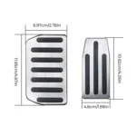 2 in 1 Car Non-Slip Pedals Foot Brake Pad Cover Set for Tesla Model S / X - Image 4