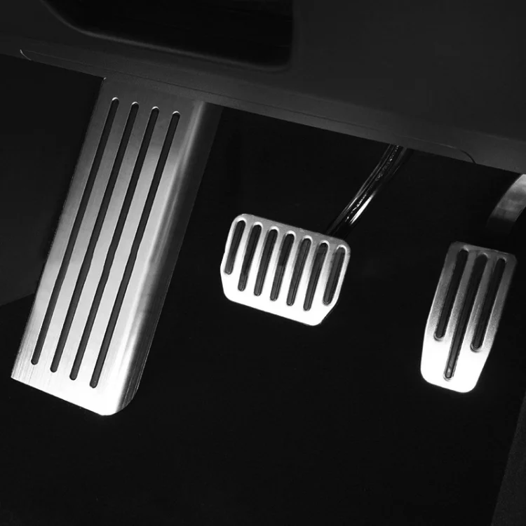 CRP2496.webp 3 in 1 Car Non-Slip Pedals Foot Brake Pad Cover Set for Tesla Model S / X - Image 1