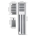 3 in 1 Car Non-Slip Pedals Foot Brake Pad Cover Set for Tesla Model S / X - Image 2