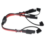 SAE One to Two Connection Extension Cable Car Power Cord - Image 3