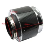 XH-UN013 Car Universal Modified High Flow Carbon Fiber Mushroom Head Style Air Filter - Image 3