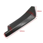 XH-6134 Black Car Universal Modified Rear Spoiler Anti-collision Protector Bar Strip Guard Sticker - Image 5