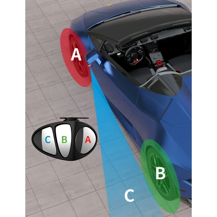 CRP2630_7.webp 3R-151 3 in 1 Car Rearview Auxiliary Blind Spot Mirror Rear View 146 Front Wheel Mirror for Left Side - Image 8