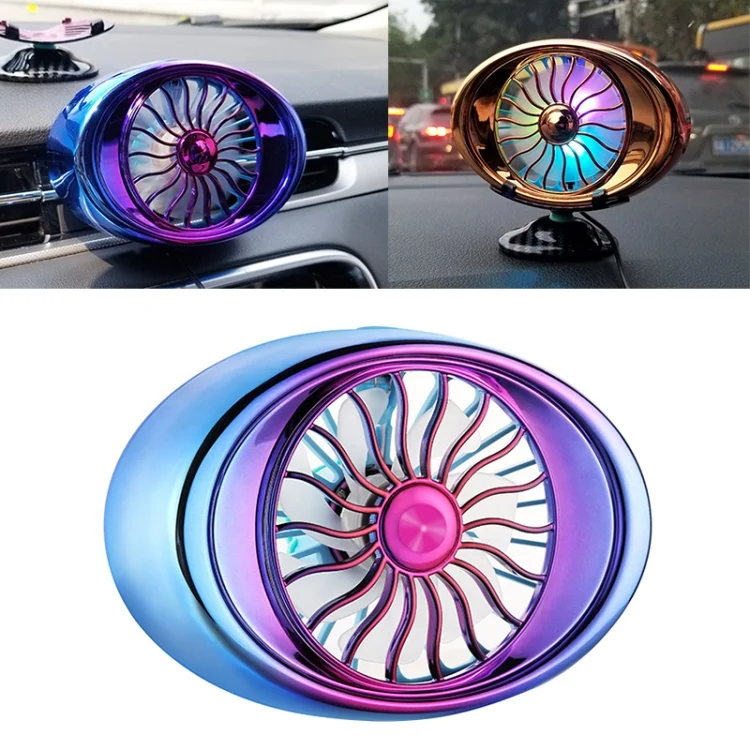 CRP2631A.webp Car Vent Fan Multi-function USB Interface LED Lamp Portable Fan - Image 1