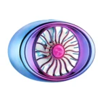 Car Vent Fan Multi-function USB Interface LED Lamp Portable Fan - Image 2