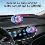 Car Vent Fan Multi-function USB Interface LED Lamp Portable Fan - Image 10