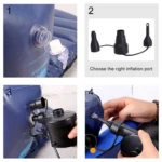Car Portable Multifunctional Air Pump Tire Inflator Electric / USB Inflatable Pump - Image 9