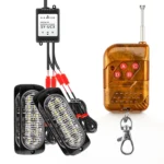 DC12V-24V / 18W 4 in 1 Front Grille Emergency Strobe Flash Warning Light Pickup 12LEDs Side Light Wireless Control 16 Modes - Image 2