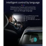 EM01 Car Bluetooth Intelligent LED Expression Sticker Emoticons APP Manual Control - Image 10