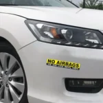 10 PCS Car NO AIRBAGS Words Random Decorative Sticker - Image 5