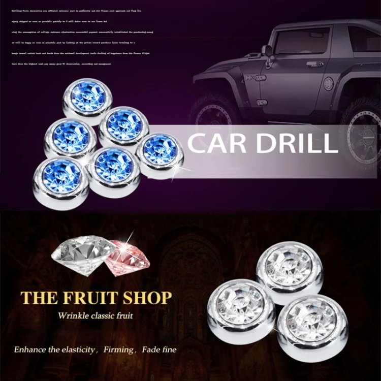 CRP2745B_2.webp 6 in 1 Car Diamond Sticker Set Personality Crystal Decoration - Image 3