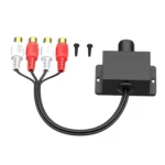 Universal Car Modified Panel Audio Volume Knob RCA Head Audio Volume Control Knob Volume Adjuster - Image 3