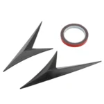 Modified Fender Side Wing Sticker Blade Side Shark Gill Car Body Decorative Sticker for Honda 10th Generation Civic, Bright Black - Image 2