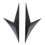 Modified Fender Side Wing Sticker Blade Side Shark Gill Car Body Decorative Sticker for Honda 10th Generation Civic, Bright Black - Image 3