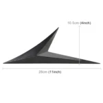 Modified Fender Side Wing Sticker Blade Side Shark Gill Car Body Decorative Sticker for Honda 10th Generation Civic, Bright Black - Image 5