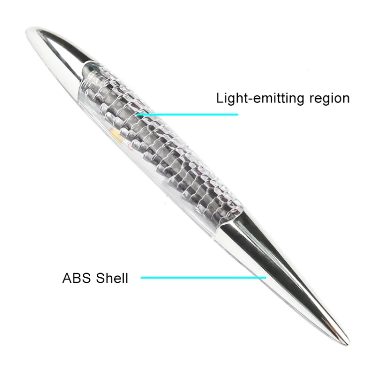 CRP2822J_2.webp Car Solar Shark Gill Warning Lights Car Door Anti-collision Rear-end Collision LED Dlashing Lamp, Mode: Constant Bright + Flashing - Image 3