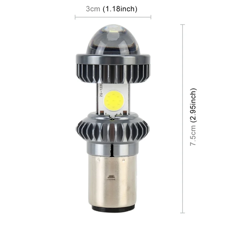 CRP2824_3.webp BA20D DC9-18V / 4.7W (H)2.2W(L) / 6000K / 500LM Motorcycle LED Headlight with COB Lamp Beads - Image 4