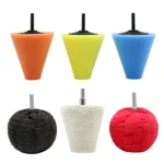 6 in 1 3 inch Car Polishing Disc Set Wheel Rim Polishing Waxing Sponge - Image 2