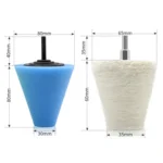 6 in 1 3 inch Car Polishing Disc Set Wheel Rim Polishing Waxing Sponge - Image 3