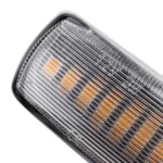 2 PCS DC12V / 3W Car LED Dynamic Blinker Side Lights Flowing Water Turn Signal Light for Land Rover, Amber Light - Image 5