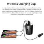 X9A Car QI Standard Charging Cup Wireless Fast Charger - Image 6