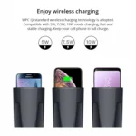 X9A Car QI Standard Charging Cup Wireless Fast Charger - Image 7