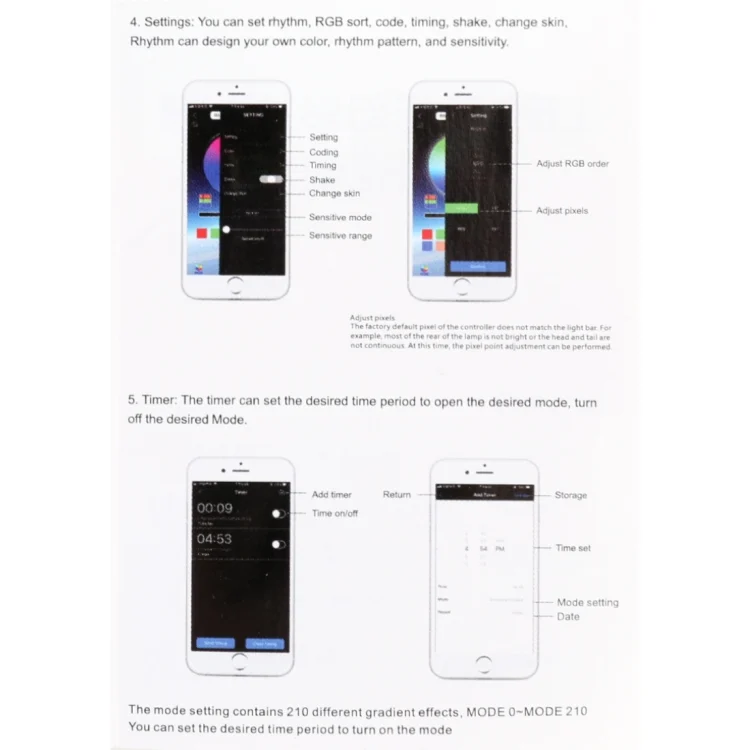 CRP2981_9.webp 60cm DC12V 7.4W Car Colorful Daytime Running Lights APP Control - Image 10