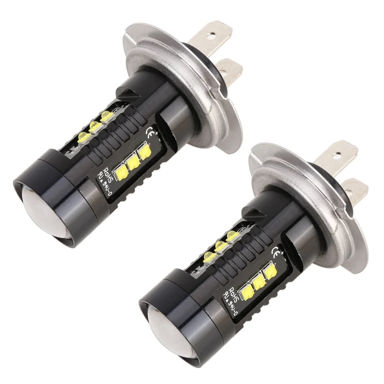 CRP2987_1.webp 2 PCS H7 DC12V 4.3W 6000K 500LM Car Fog Lights with 12LEDs SMD-2525 - Image 2